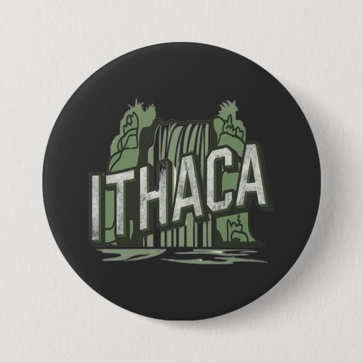 Ithaca-Fälle Button (Vorderseite)