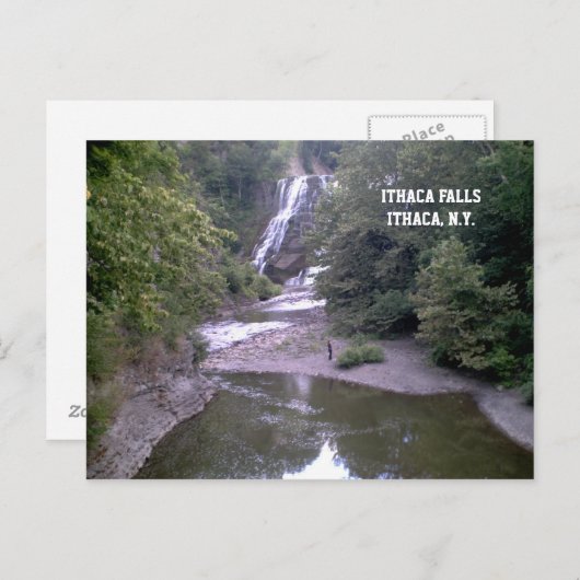 ITHACA FALLS Postkarte (Vorne/Hinten)