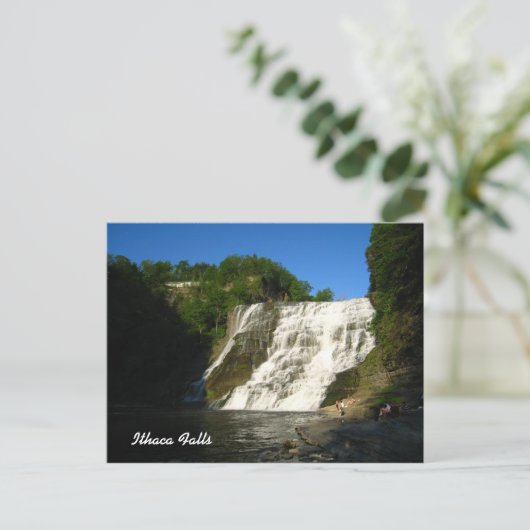 Ithaca Falls Postkarte (Stehend Vorderseite)