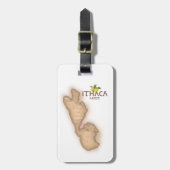 ithaca greece map gepäckanhänger (Vorderseite vertikal)