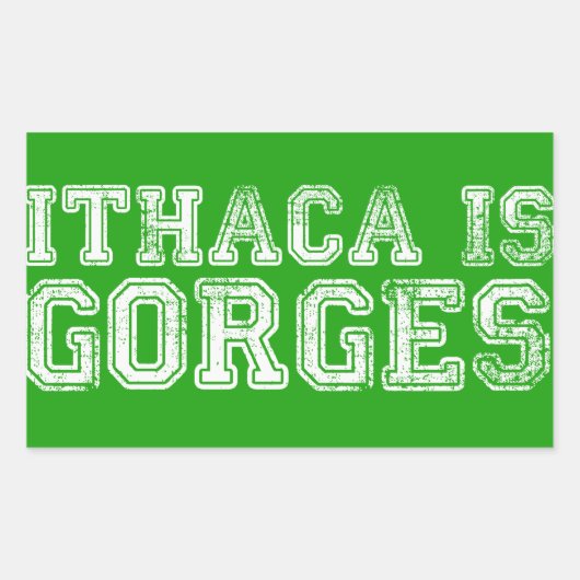 ITHACA IST GORGES STICKER (Vorderseite)