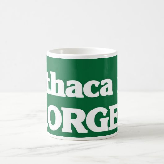 Ithaca ist SCHLUCHTEN Kaffeetasse (Mittel)