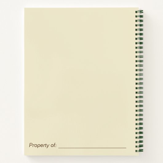 Ithaca Journal Notizbuch (Rückseite)