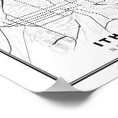 Ithaca Karte Poster (Ecke)