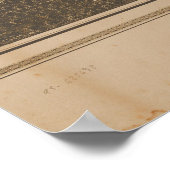 Ithaca New York 1882 Antike Panoramakarte Poster (Ecke)