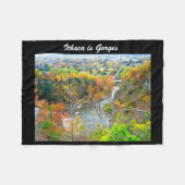 ITHACA NEW YORK GORGE FLEECEDECKE (Vorderseite (Horizontal))