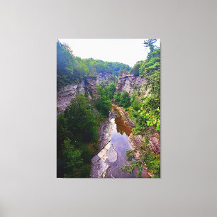 ITHACA NEW YORK GORGE LEINWANDDRUCK