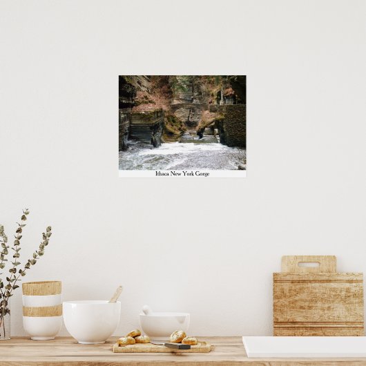 ITHACA NEW YORK GORGE Poster (Küche)