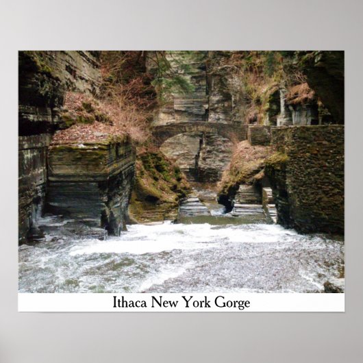 ITHACA NEW YORK GORGE Poster (Vorne)