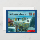 ITHACA NEW YORK POSTKARTE (Vorne/Hinten)