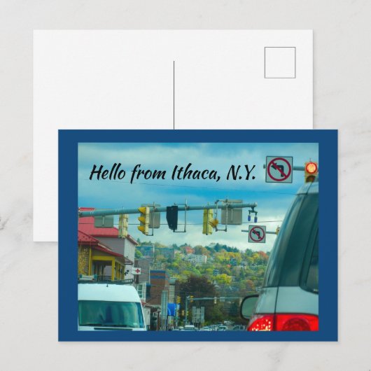 ITHACA NEW YORK POSTKARTE (Vorne/Hinten)