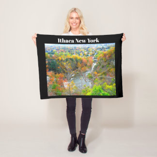 ITHACA NEW YORK SCHLUCHT FLEECEDECKE