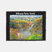 ITHACA NEW YORK SCHLUCHT FLEECEDECKE (Vorderseite (Horizontal))