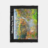 ITHACA NEW YORK SCHLUCHT FLEECEDECKE (Vorderseite)