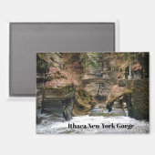 ITHACA NEW YORK SCHLUCHT MAGNET (Vorderseite/Rückseite)