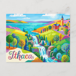 Ithaca, New York, USA Postkarte