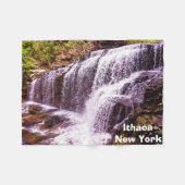 ITHACA NEW YORK WASSERFALL  FLEECEDECKE (Vorderseite (Horizontal))