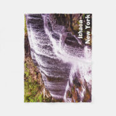 ITHACA NEW YORK WASSERFALL  FLEECEDECKE (Vorderseite)