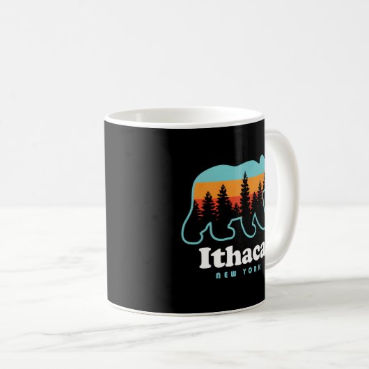 Ithaca Ny Bear Ithaca New York Kaffeetasse (VorderseiteRechts)