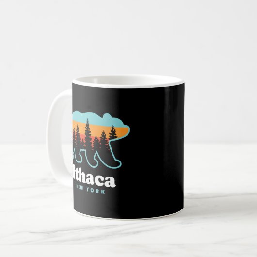 Ithaca Ny Bear Ithaca New York Kaffeetasse (Vorderseite Links)