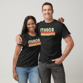 Ithaca Ny New York Funny City Zuhause Roots Retro  T-Shirt (Unisex)