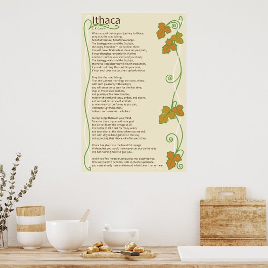 Ithaca Poster (Küche)