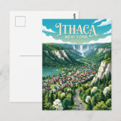 Ithaca USA Postkarte (Vorne/Hinten)