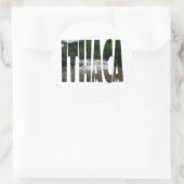 Ithaka ist Gorges Runder Aufkleber (Tasche)