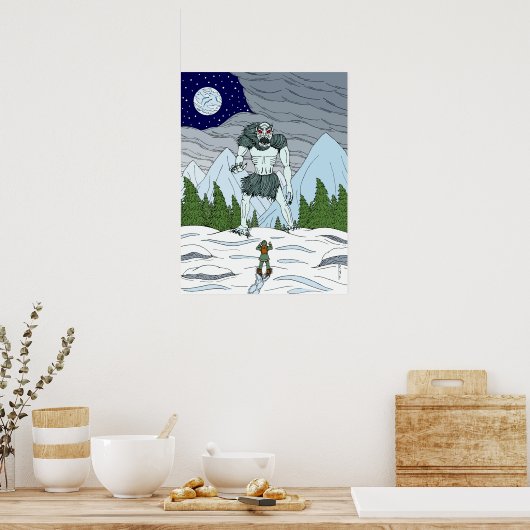 Ithaqua Weird Horror Art Poster (Küche)