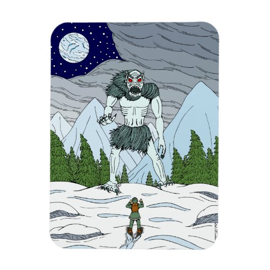 Ithaqua Weird Horror Kunst Magnet (Vertikal)