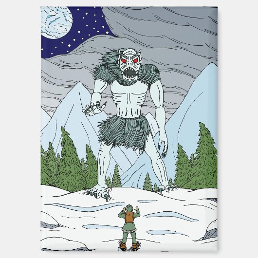 Ithaqua Weird Horror Kunst Magnet (Vorderseite)