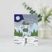 Ithaqua Weird Horror Kunst Postkarte (Stehend Vorderseite)