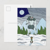 Ithaqua Weird Horror Kunst Postkarte (Vorne/Hinten)