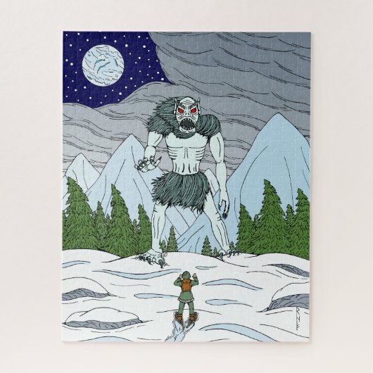 Ithaqua Weird Horror Kunst Puzzle (Vertikal)