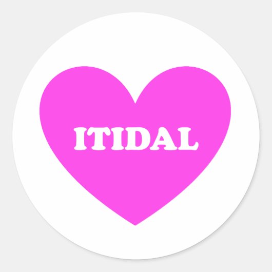 Itidal Runder Aufkleber (Vorderseite)