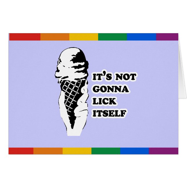 ITIS, DAS NICHT GEHT, SICH ZU LECKEN (Vorderseite (Horizontal))