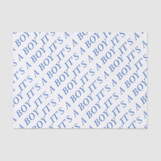 ITIS EIN JUNGEN-Seidenpapier (blau) Seidenpapier (Vorderseite)