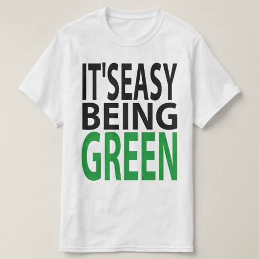 ITIS EINFACHES SEIN GRÜN T-Shirt (Design vorne)