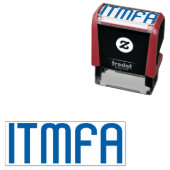 ITMFA (Aufprallen der...) Briefmarke aus Gummi Permastempel (Beispiel)