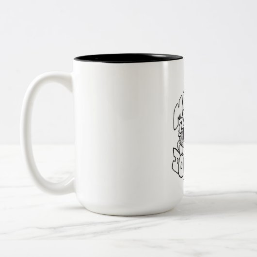 ITMOD Logo-Tasse Zweifarbige Tasse (Links)