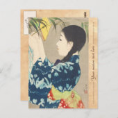 Ito 100 Beauties Wearing Takasa Kimono Postkarte (Vorne/Hinten)