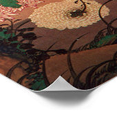 Ito Jakuchu Chrysanthemums by a Stream with Rocks Poster (Ecke)