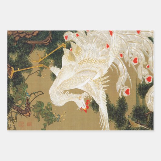 Itō Jakuchū Geschenkpapier Set (Vorderseite)