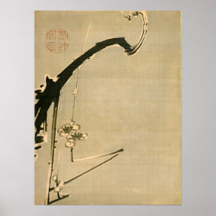 Ito Jakuchu Plum Blüten Poster