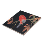 Ito Jakuchu Roter Papagei über Zweig japanische Ku Fliese (Seite)