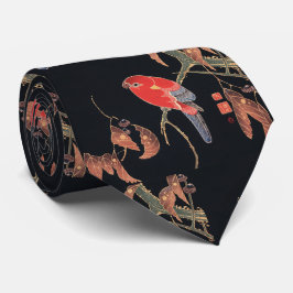 Ito Jakuchu Roter Papagei über Zweig japanische Ku Krawatte