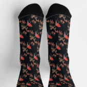Ito Jakuchu Roter Papagei über Zweig japanische Ku Socken (Oben)