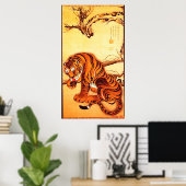 Ito Jakuchu - Tiger Poster (Heimbüro)