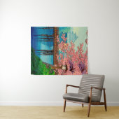 Ito Yuhans Vintages Schloss und Kirschblossom Wandteppich (Beispiel (Horizontal))