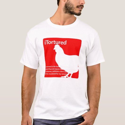 iTortured Huhn T-Shirt (Vorderseite)